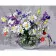 Картина за номерами Strateg Ваза польових квітів на кольоровому фоні розміром 40х50 см (VA-2712)