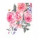 Картина за номерами Рожеві троянди на білому фоні 40х50 см VA-3027