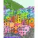 Paint by number Multi-colored houses Strateg with varnish measuring 40x50 cm (VA-3581)