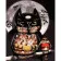 Paint by numbers Strateg PREMIUM Owl Batmanwith varnish size 40х50 sm VA-3689