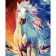 Paint by numbers Strateg PREMIUM Magic horsewith varnish size 40х50 sm VA-3705