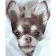 Paint by numbers Strateg PREMIUM Chihuahua in a blanketwith varnish size 40х50 sm VA-3759