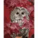 Paint by numbers Strateg PREMIUM Owlet in leaveswith varnish size 40х50 sm VA-3776