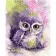 Paint by number VAm-1973 "Watercolor owl", 30x40 cm