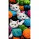 Painting by numbers Strateg Cute kittens in threads, 50x25 cm (WW223)