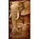 Картина за номерами Strateg Слоник з мамою розміром 50х25 см (WW239)