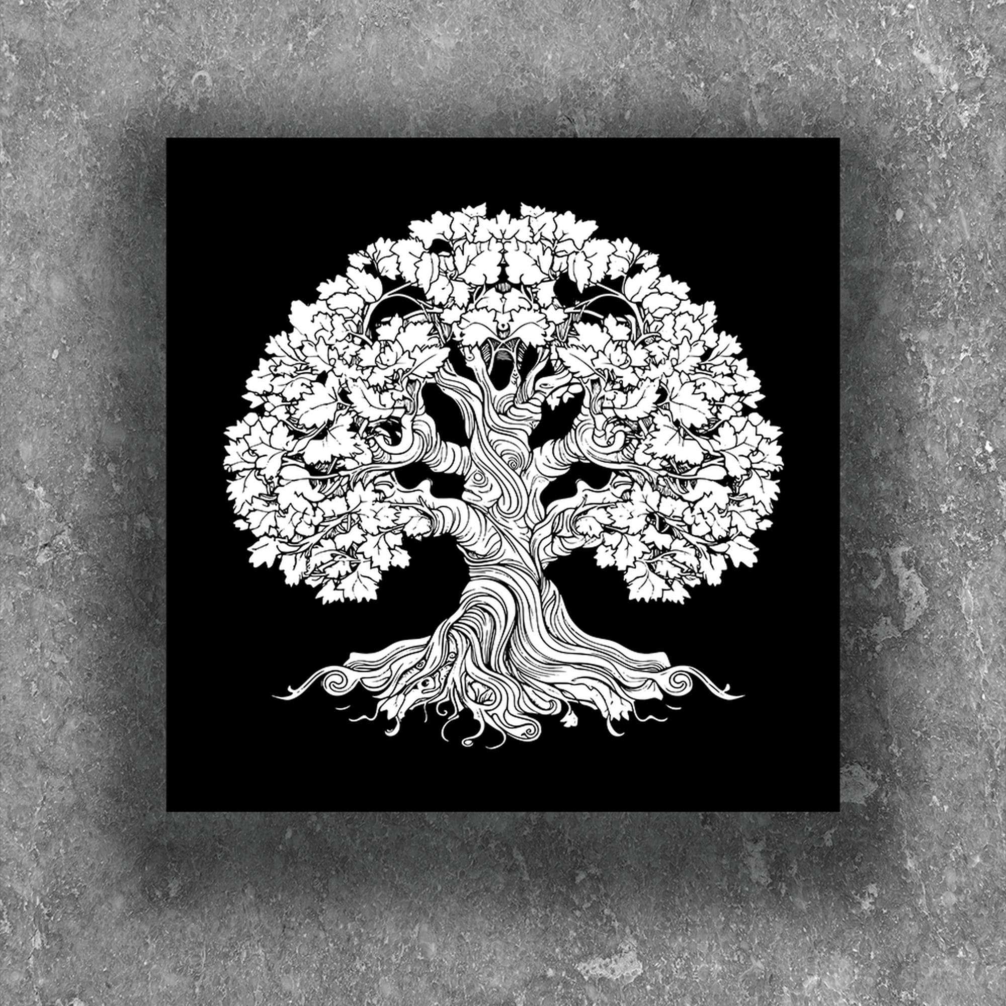 The painting "Tree of Change" is a projective painting. Plot number 3 40х40 (SK-1)