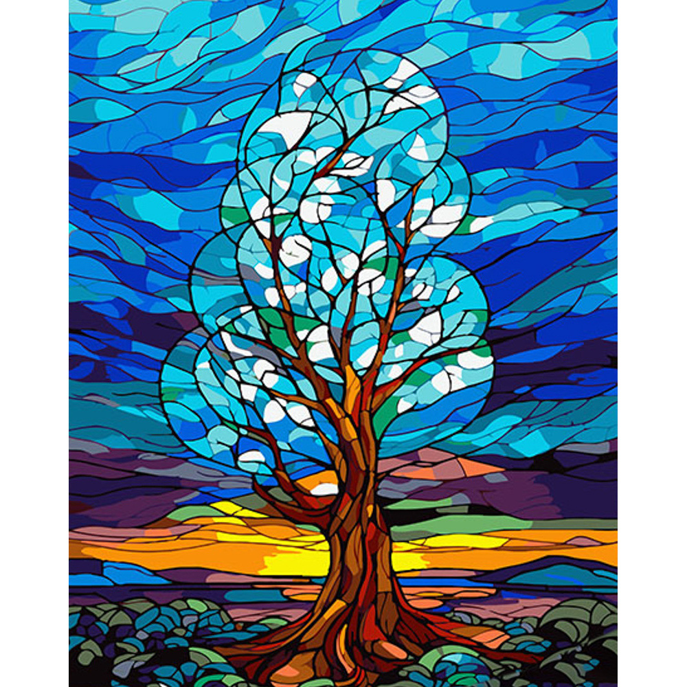 "Tree of Changes" projective painting. Plot number 2 40х50 (AH1084)
