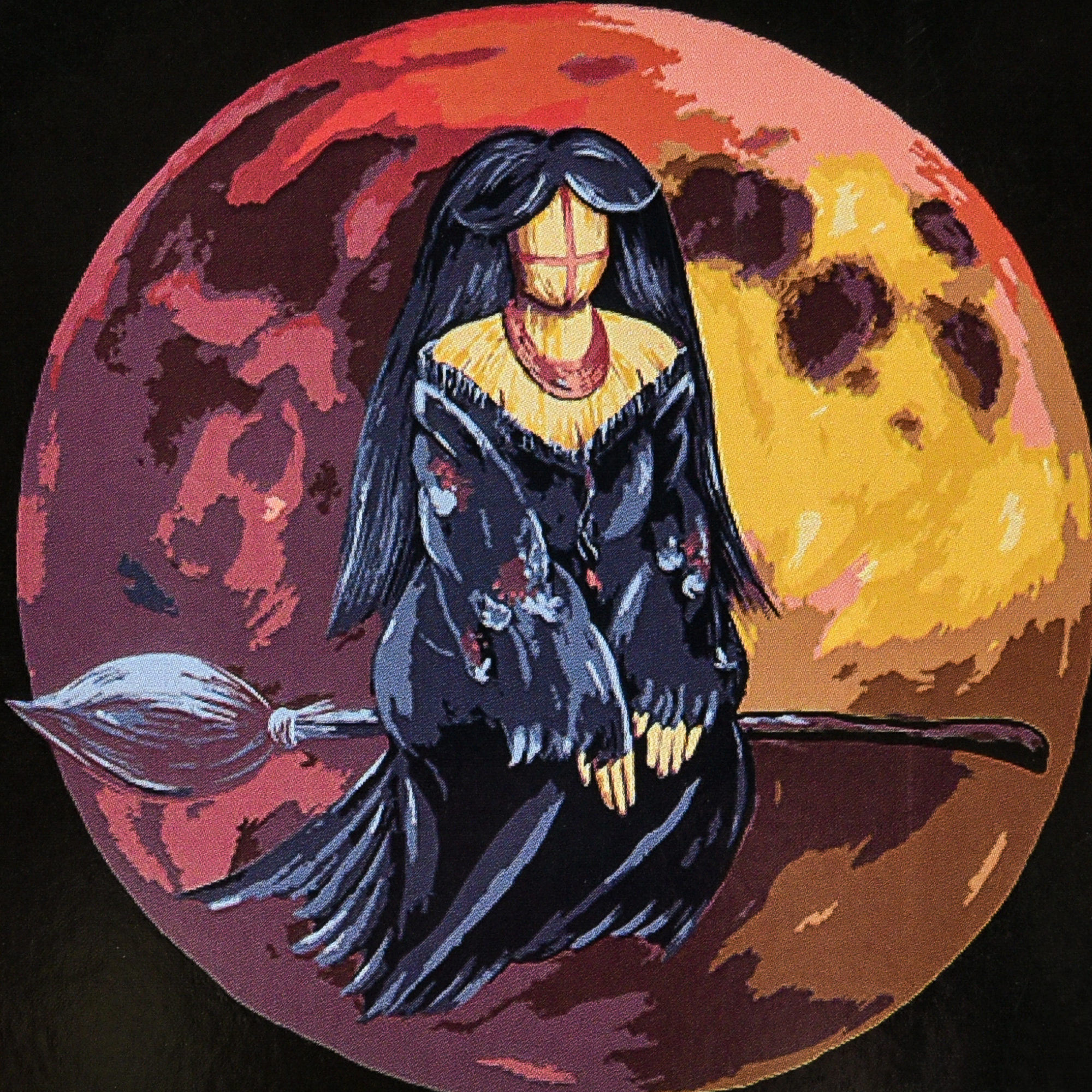 Selected on a black background with varnish size 40x40 cm (AV4040-92)