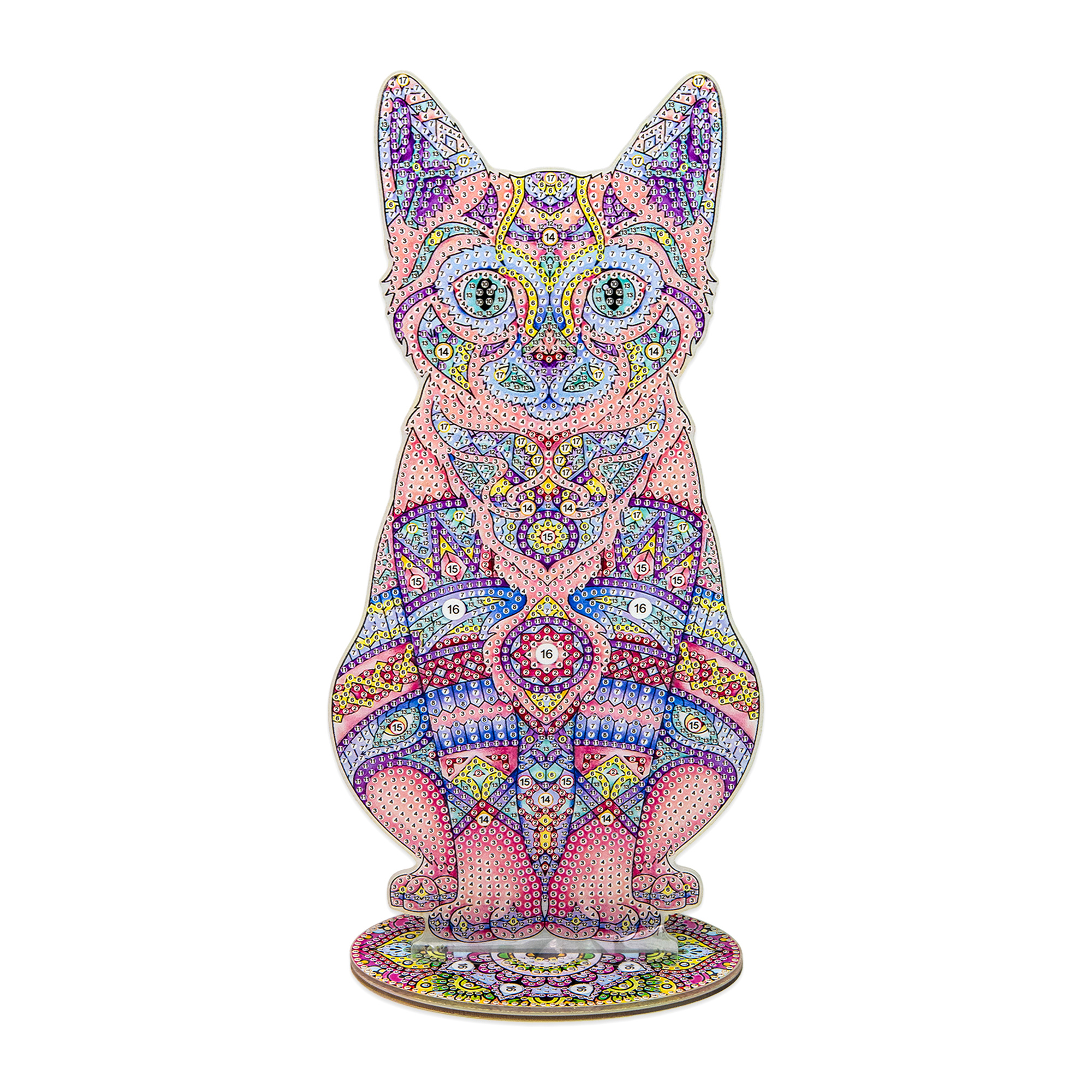 Kitten on a stand 30x30 cm (BJP13)