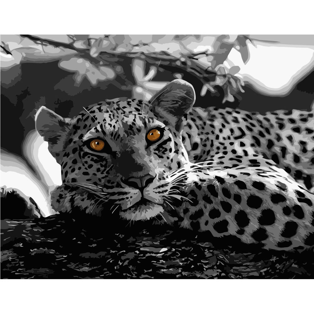 Leopard eyes without subframe size 40x50 cm (BR008)