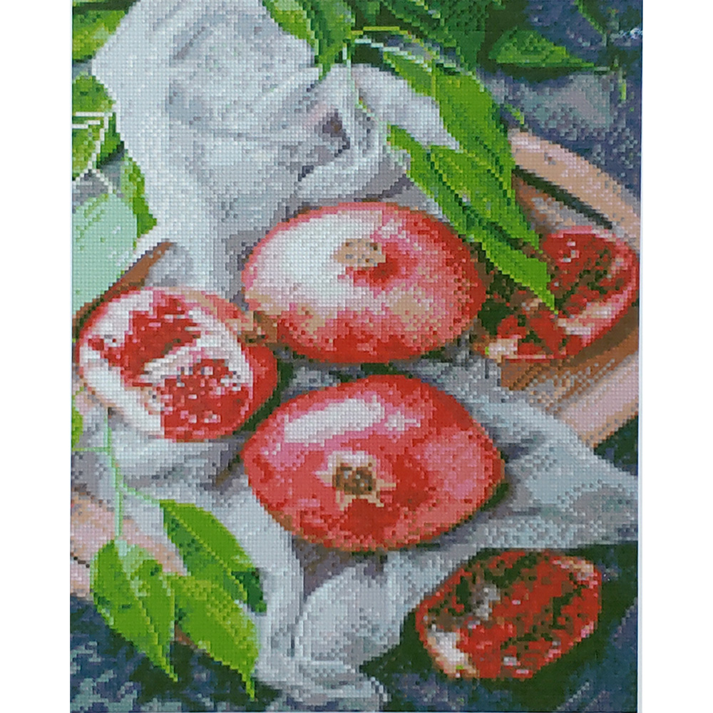Diamond painting Strateg PREMIUM Pomegranate flavor size 40х50 sm (D0011)