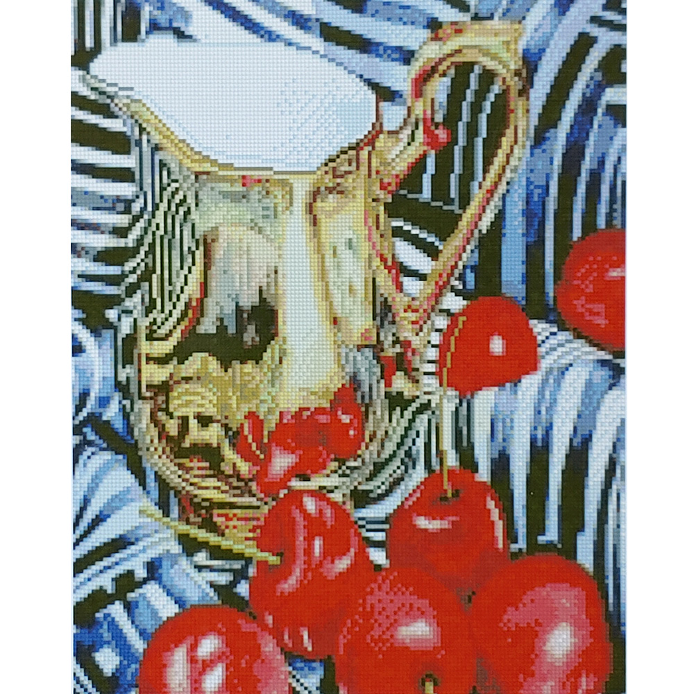 Diamond painting Strateg PREMIUM Ripe cherry size 40х50 sm (D0058)