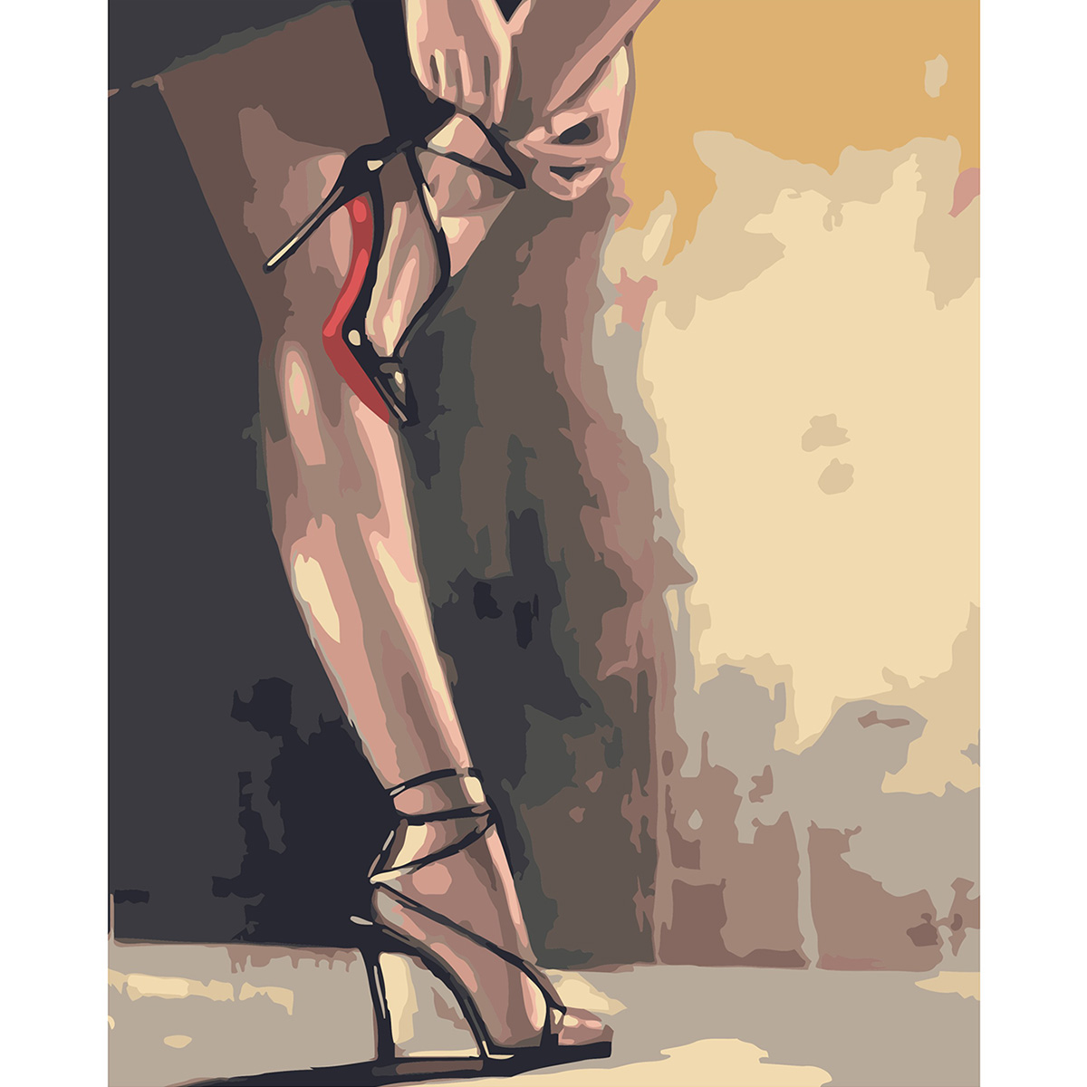 On heels size 40x50 cm (DY259)