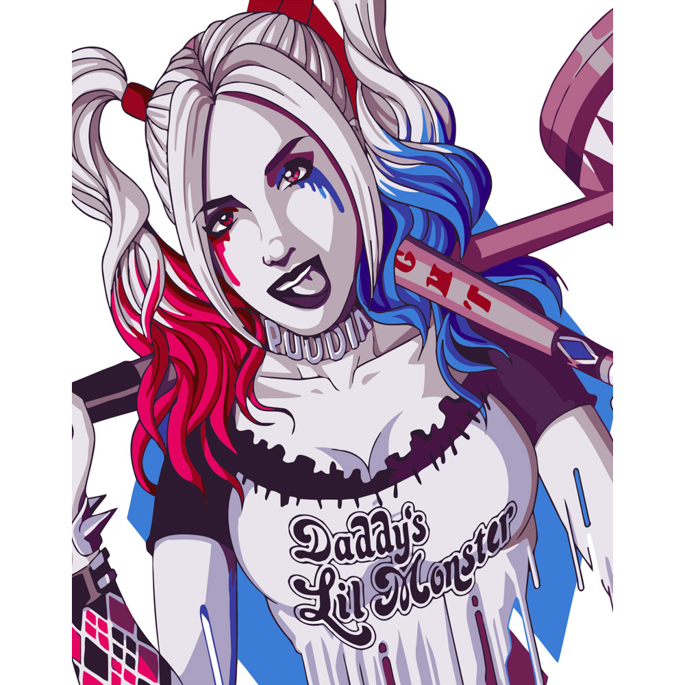 Art Harley Quinn size 40x50 cm (DY286)