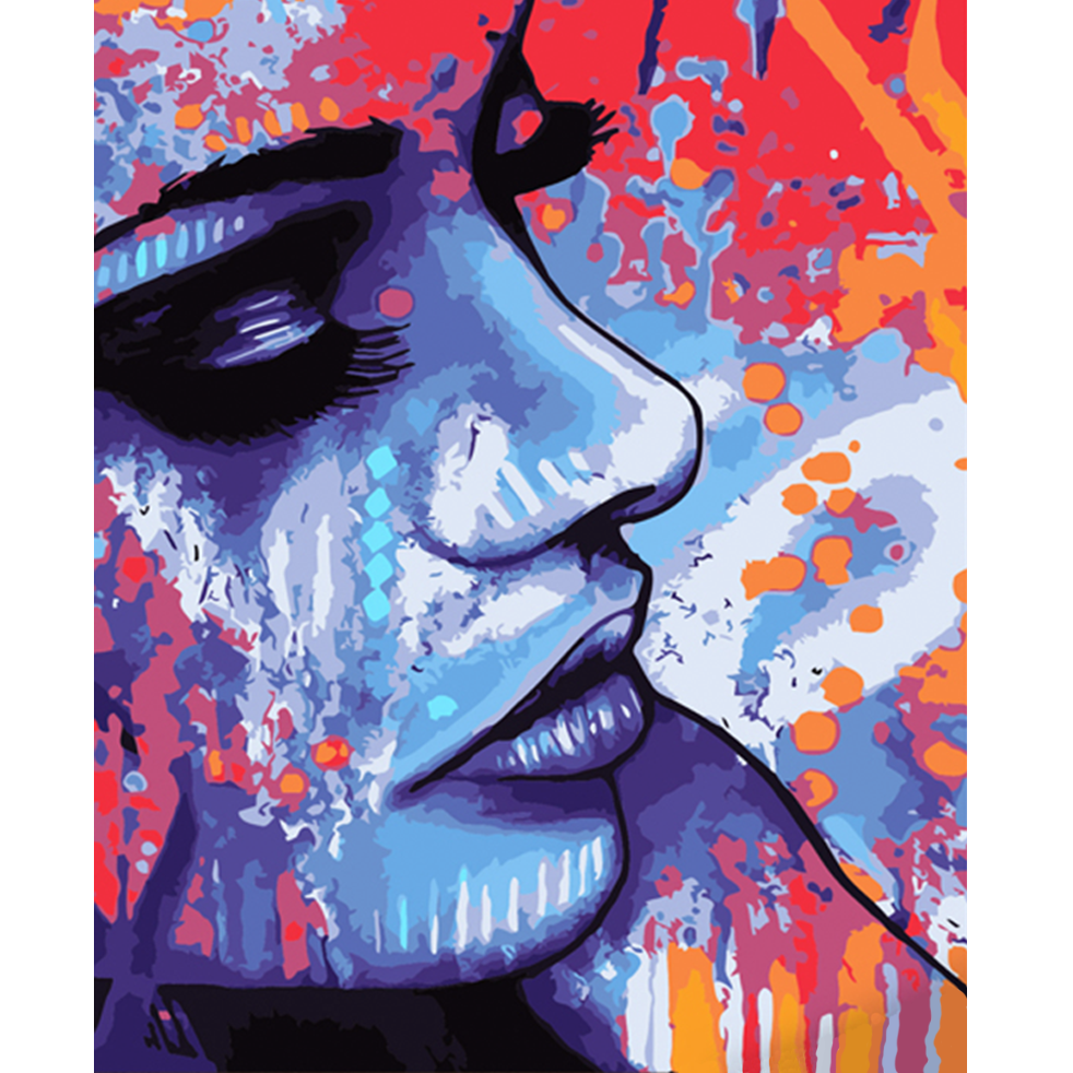 Girl's face size 40x50 cm (DY296)
