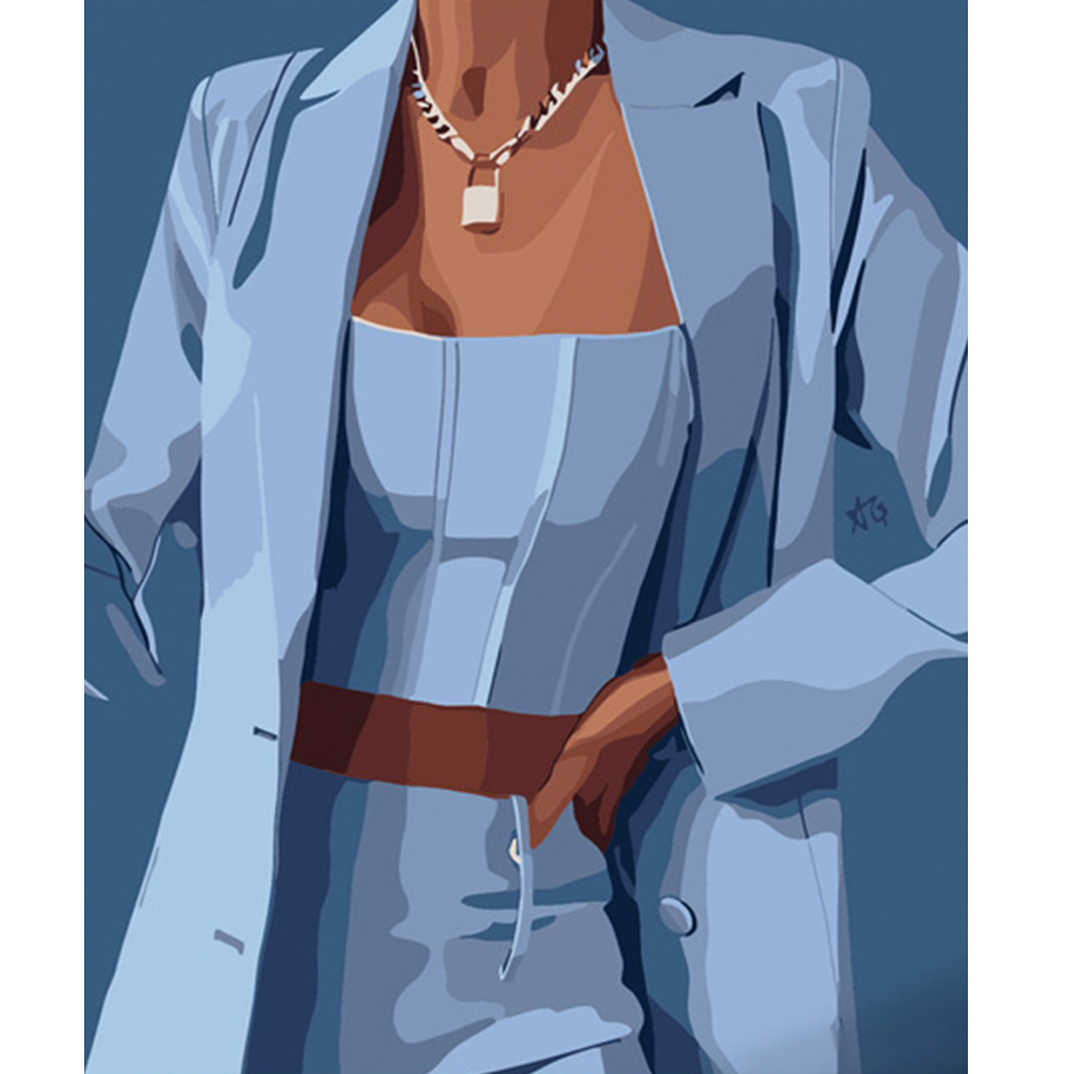business woman size 40x50 cm (DY313)