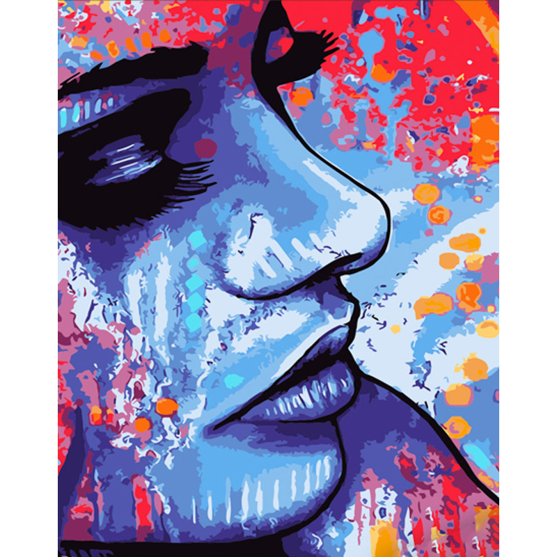 Color fantasy with varnish size 40x50 cm (DY385)