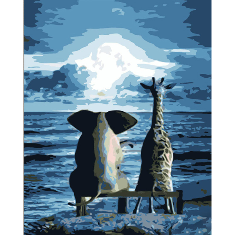 Unusual friendship with varnish and with an increase in size 40x50 cm (DY434)