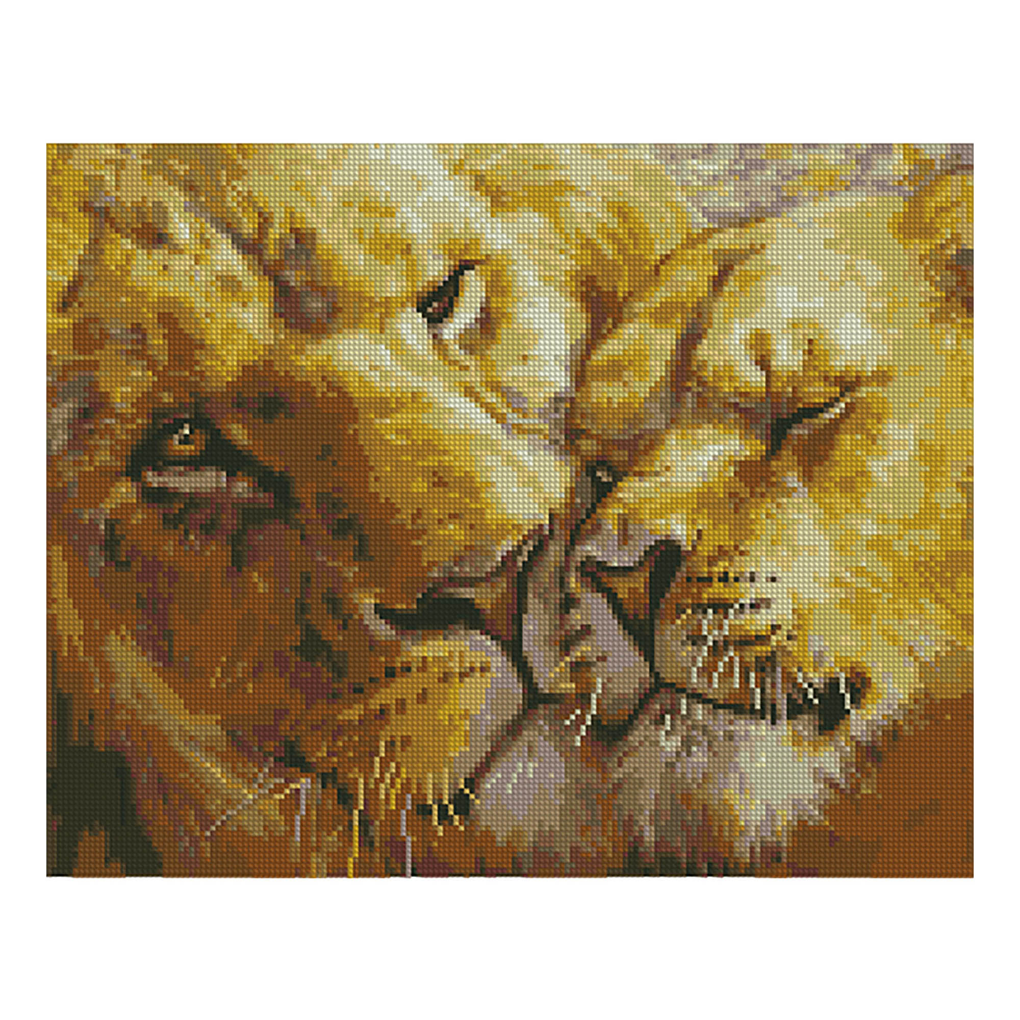 FA40805 "Lion's tenderness", 40x50 cm