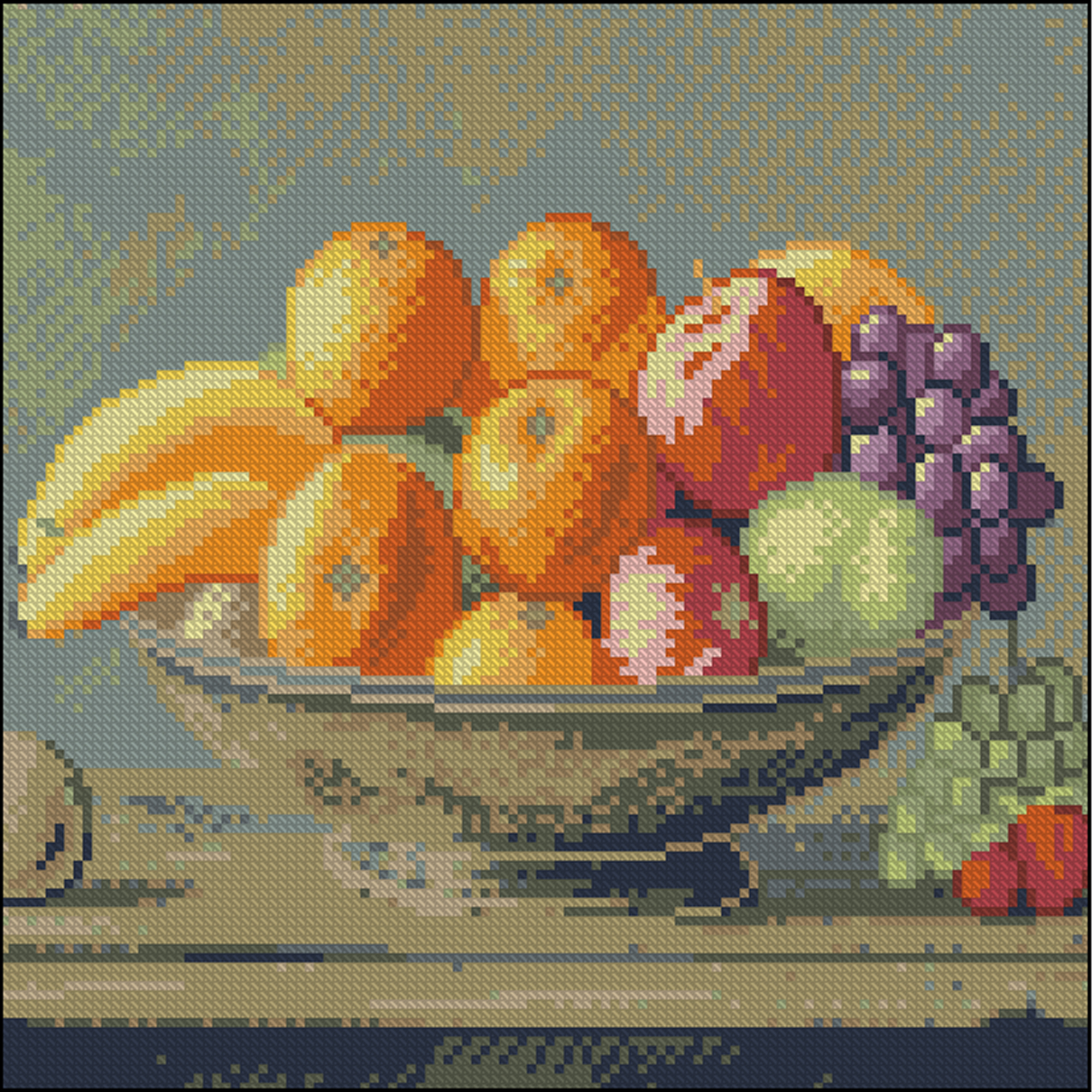 Diamond painting Strateg Ripe fruits 30x30 (FZ3030-29)