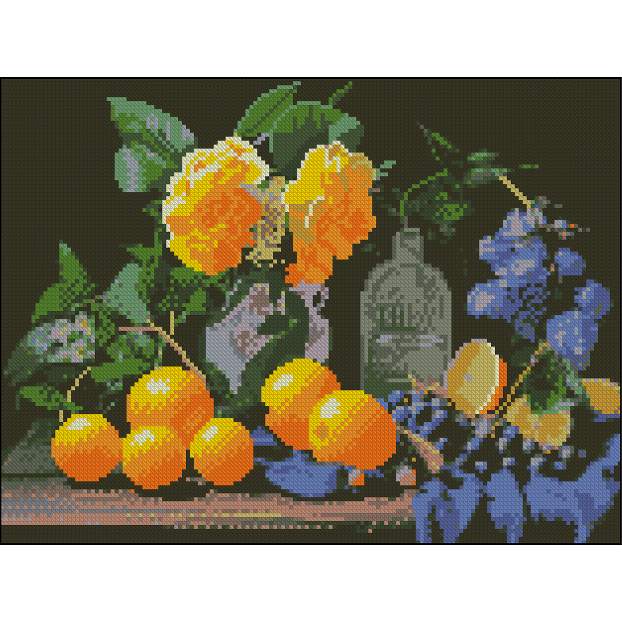 Diamond painting Strateg Still life with oranges 30x40 (FZ3040-02)