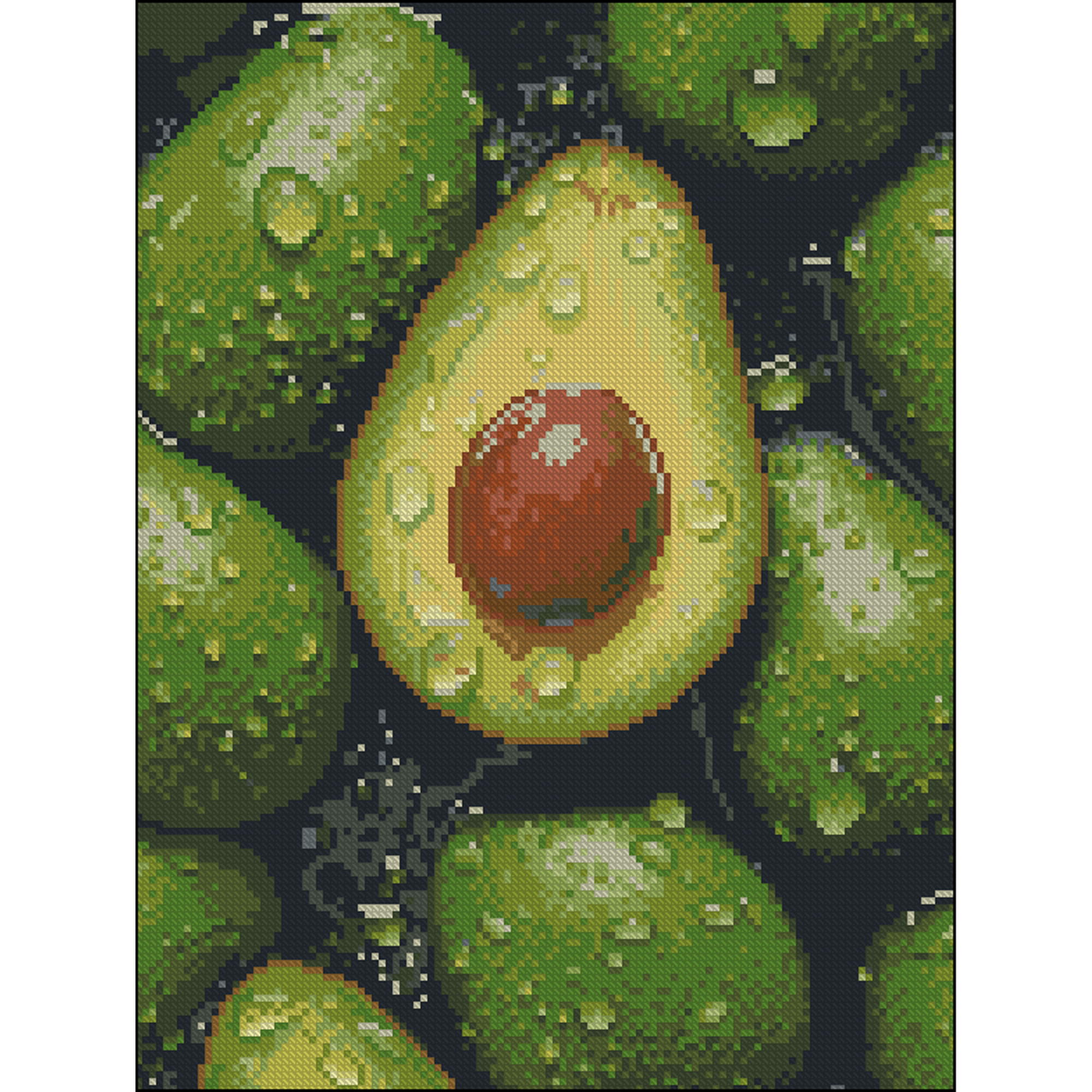 Алмазна картина Strateg Свіже авокадо 30х40 (FZ3040-07)