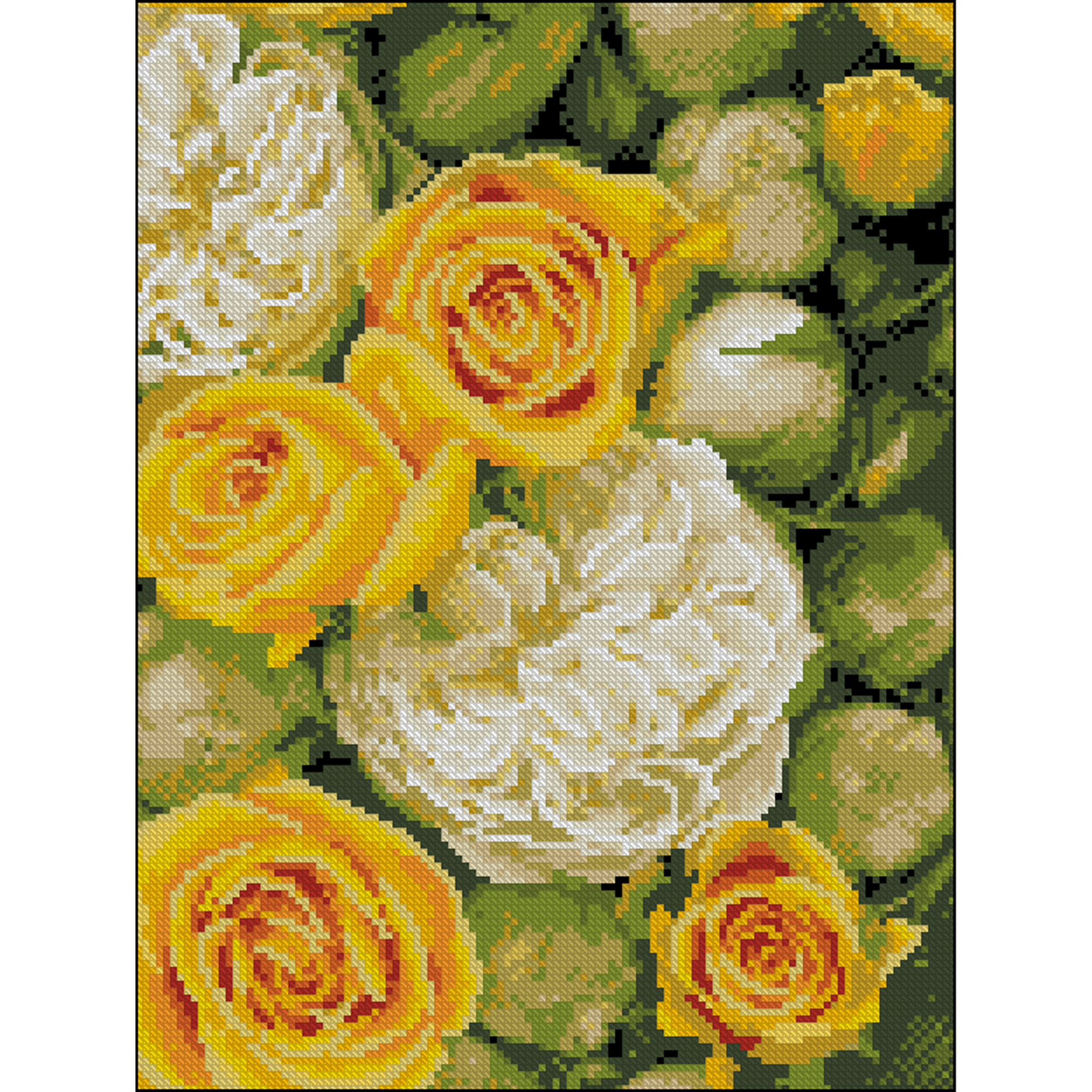 Diamond painting Strateg Sunny bouquet 30x40 (FZ3040-25)