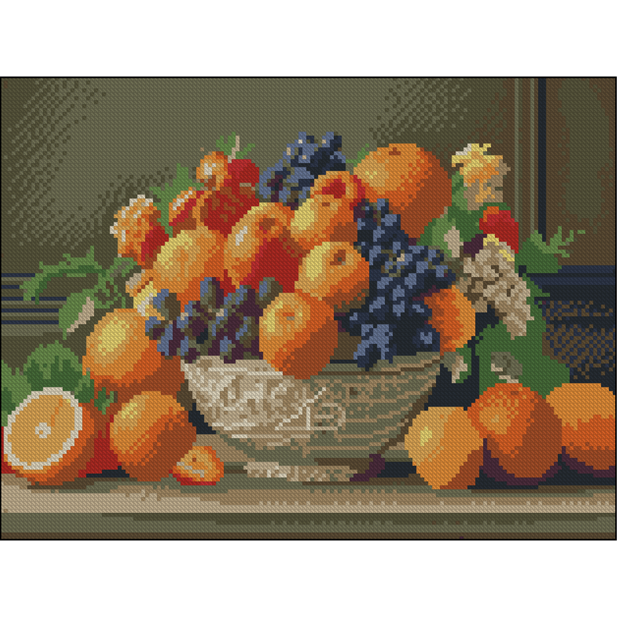 Diamond painting Strateg Vase with fruit 30x40 (FZ3040-28)