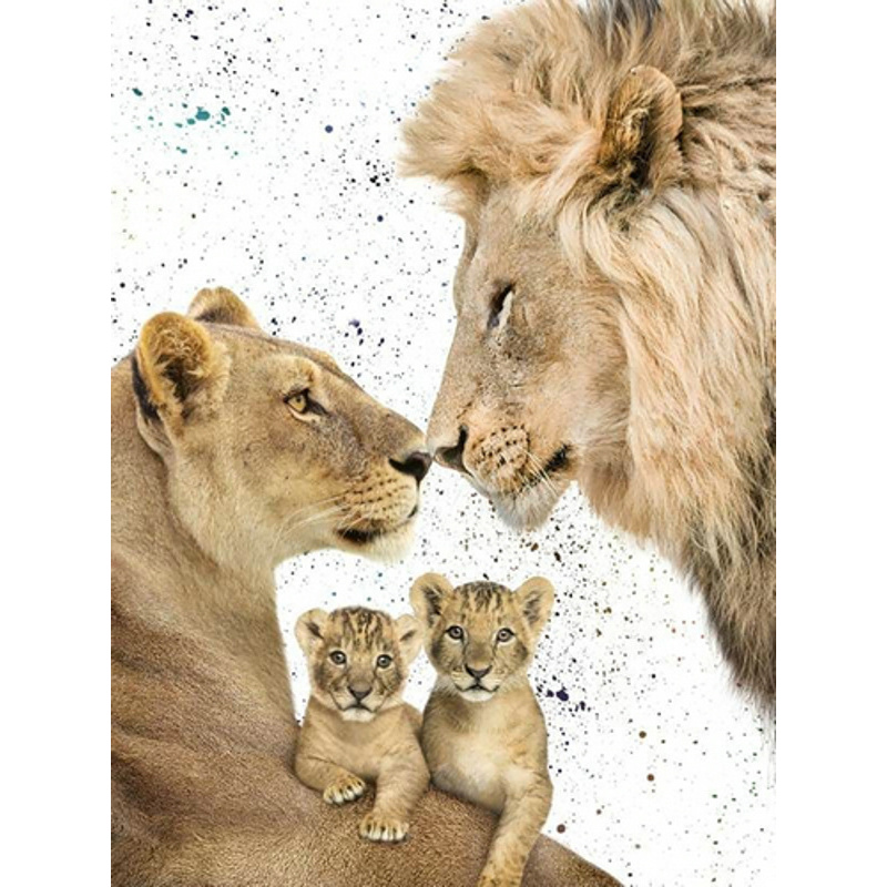 Diamond mosaic Strateg PREMIUM Royal Family, without a subframe 40x50 cm (GC86123)