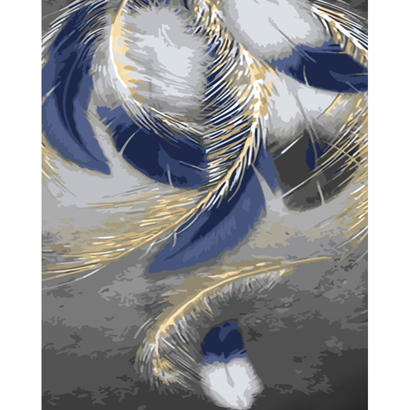 Lightness of feathers with lacquer and a size of 40x50 cm (GS1415)