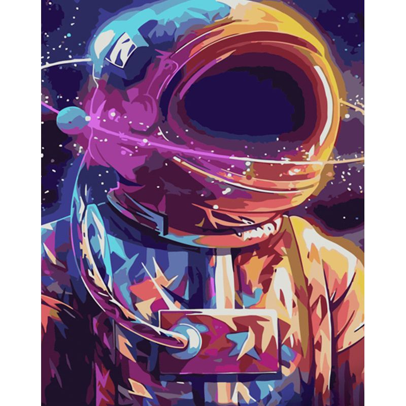 Amazing astronaut with varnish and with an increase in size 40x50 cm (GS1470)