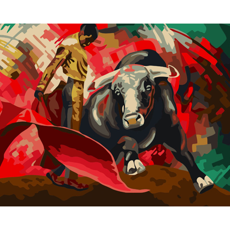 Rodeo performance with varnish and with an increase in size 40x50 cm (GS1514)