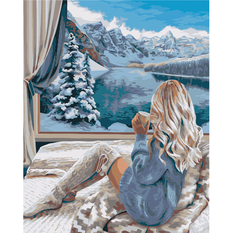 Girl, with varnish and level 40x50 cm (GS1589)