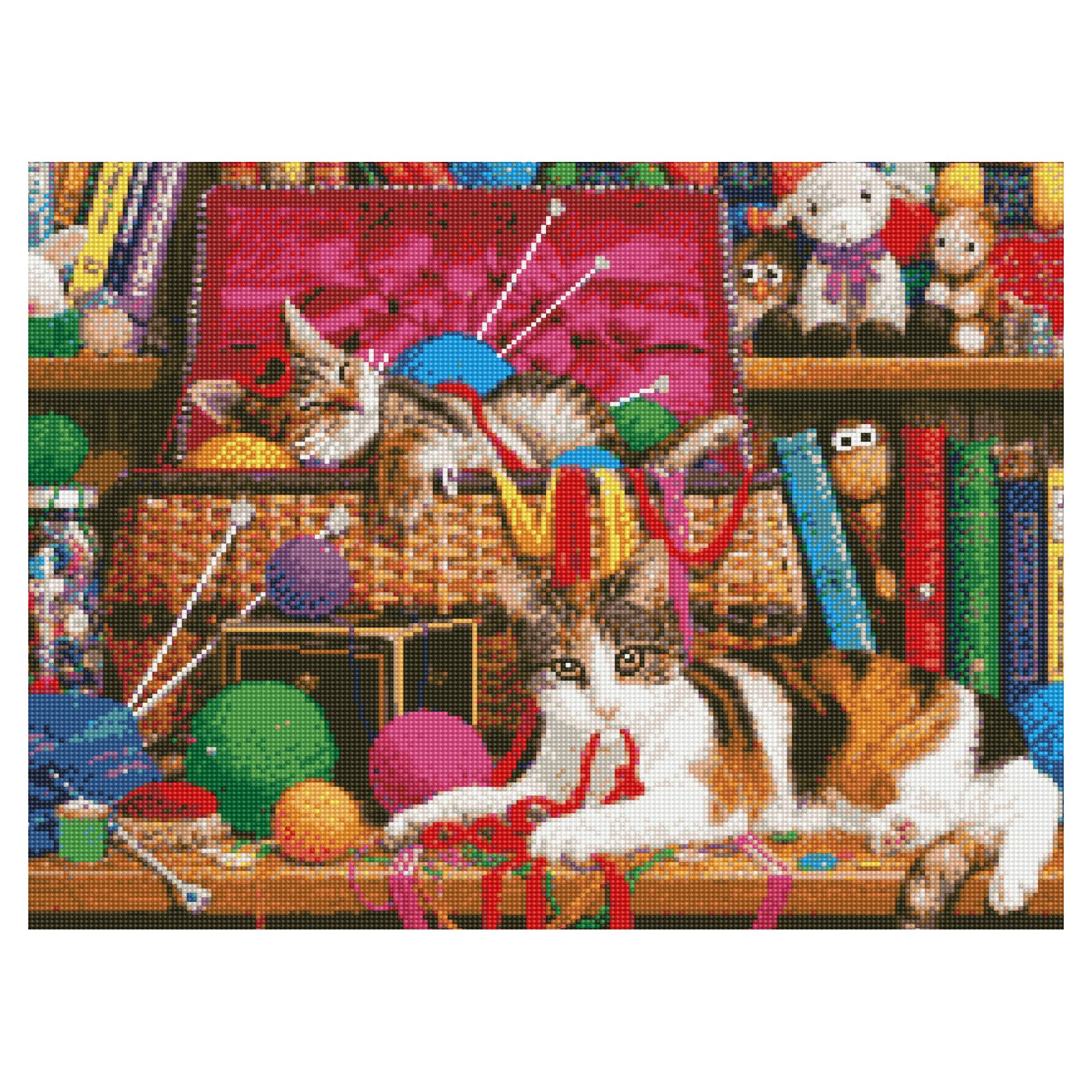 HA0001 "Entertainment in threads", 50x60 cm