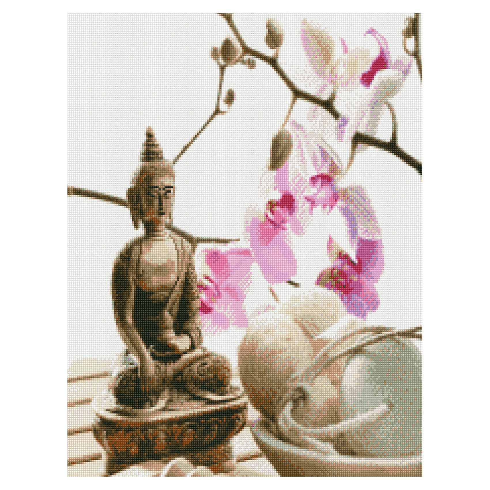HA0010 "Relaxation with Buddha", 50x60 cm