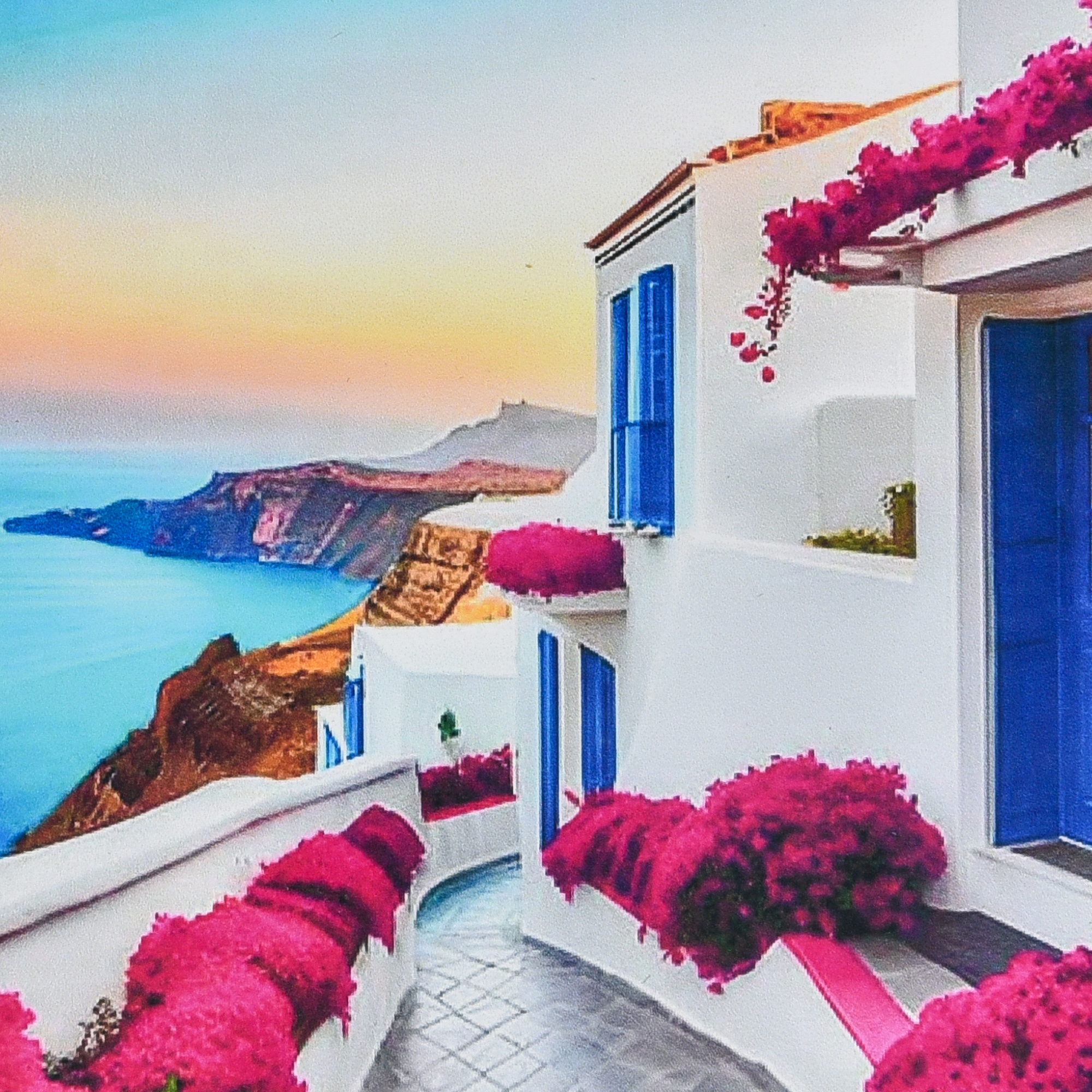 Pink embankment streets size 30x30 cm (HEE16311)