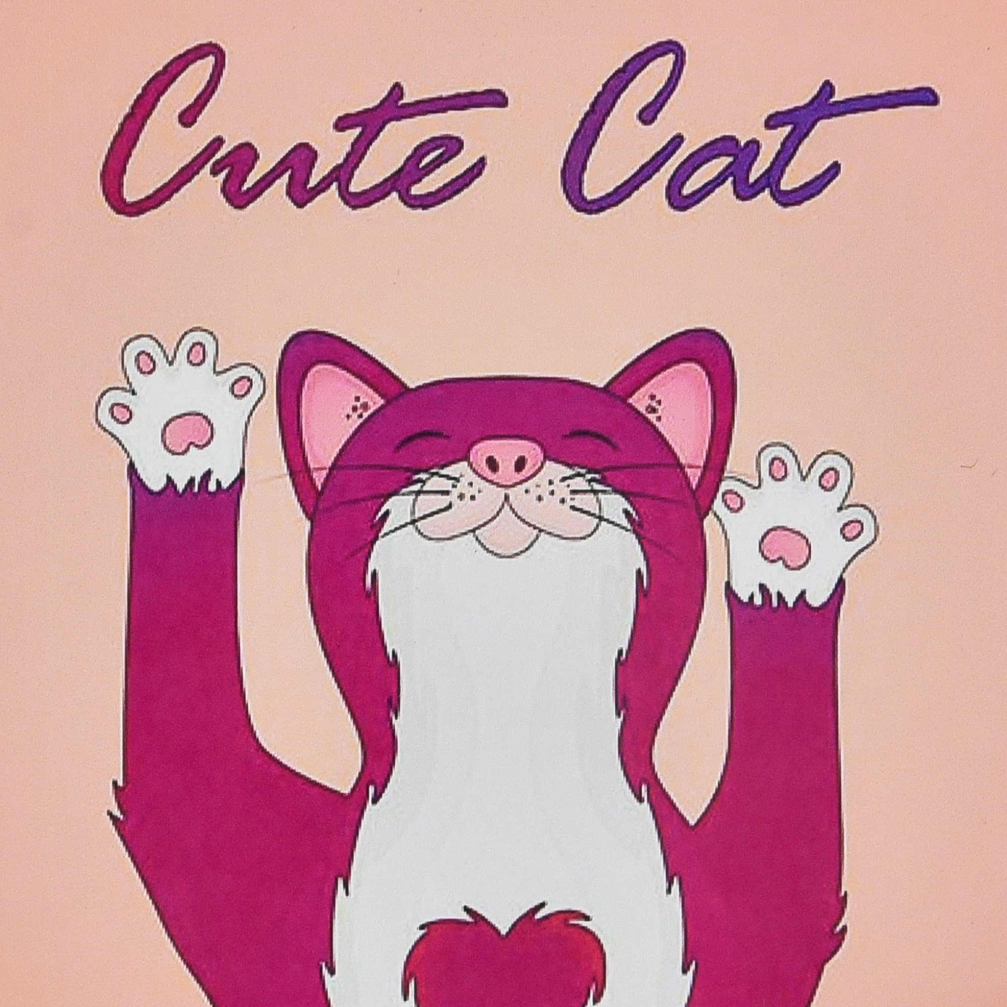 Cute cat size 30x30 cm (HEE16329)