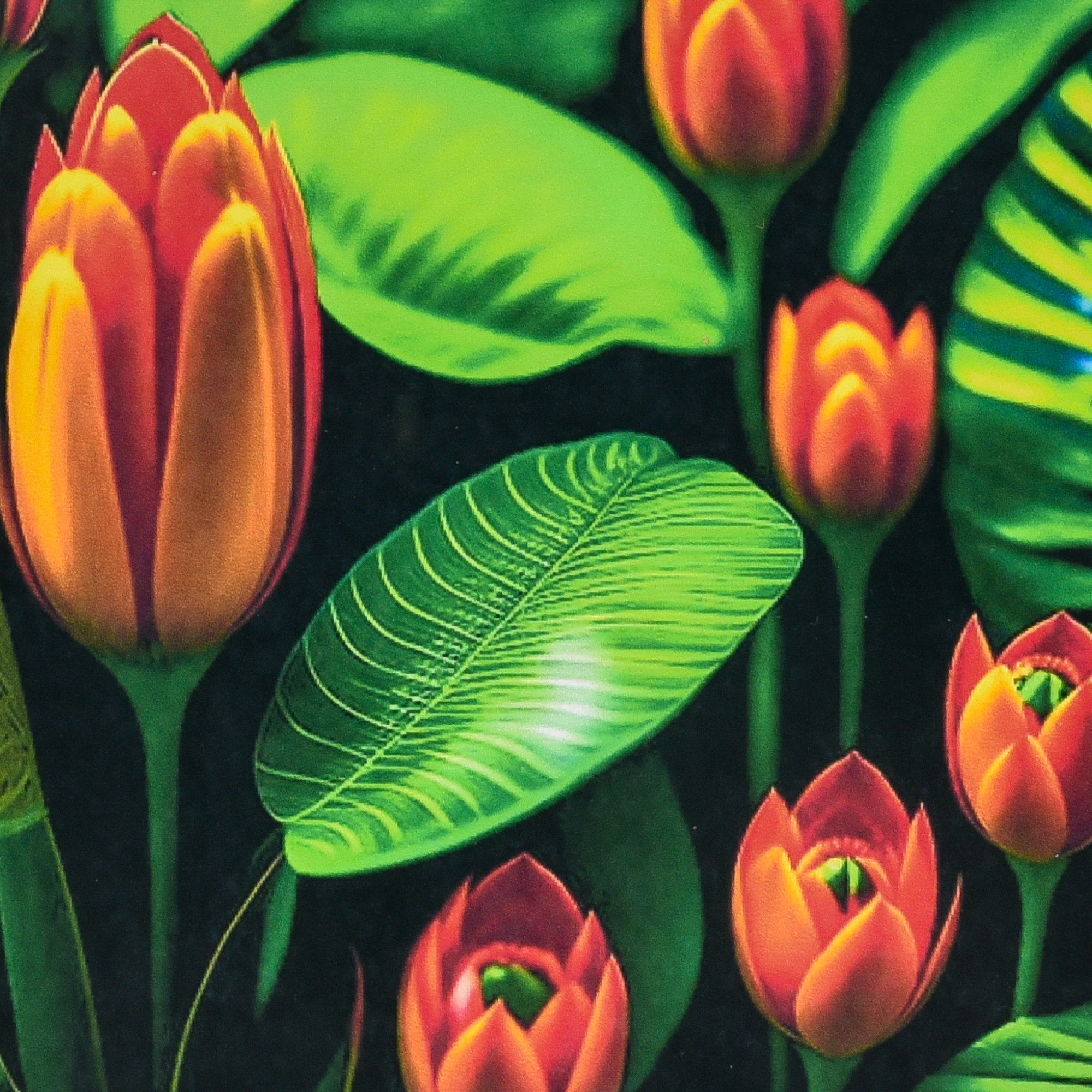Exotic flowers size 30x30 cm (HEE16338)