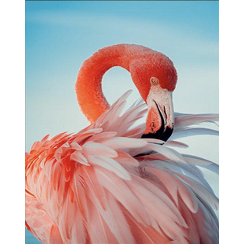 Bright pink flamingo 30x40 cm (HEG85873)