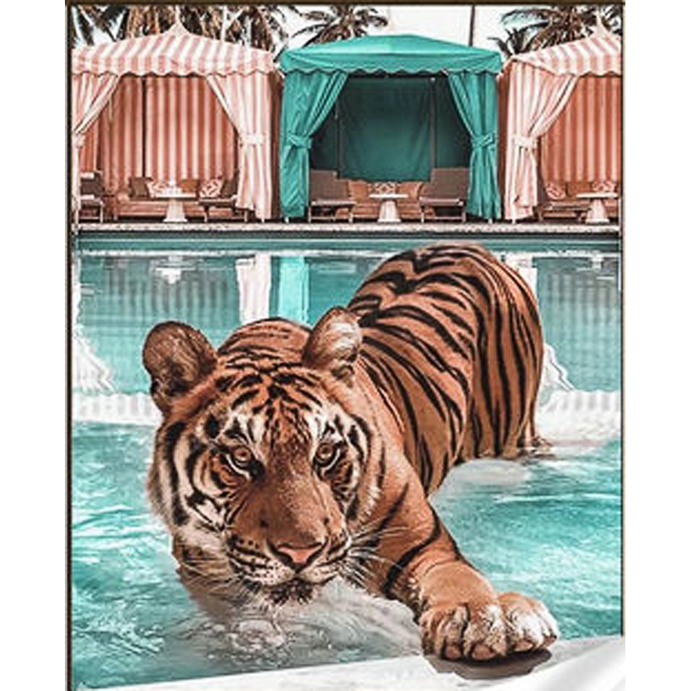 Brutal tiger at rest size 30x40 cm (HEG86870)