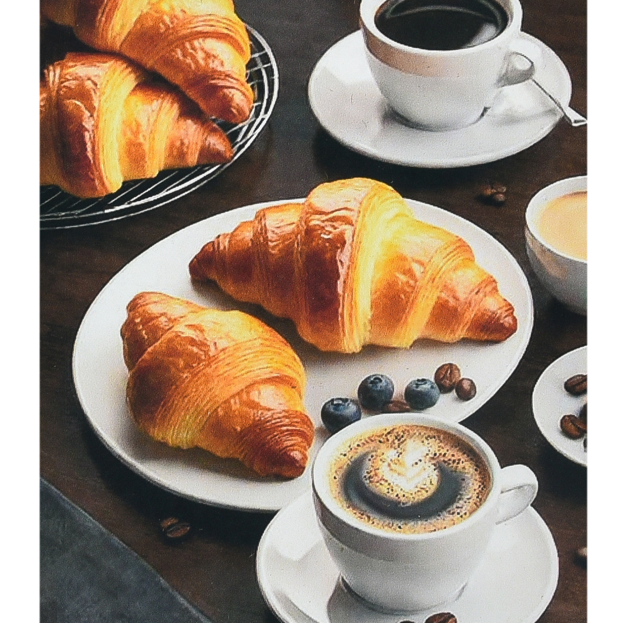 Coffee with fragrant croissants size 30x40 cm (HEG88140)