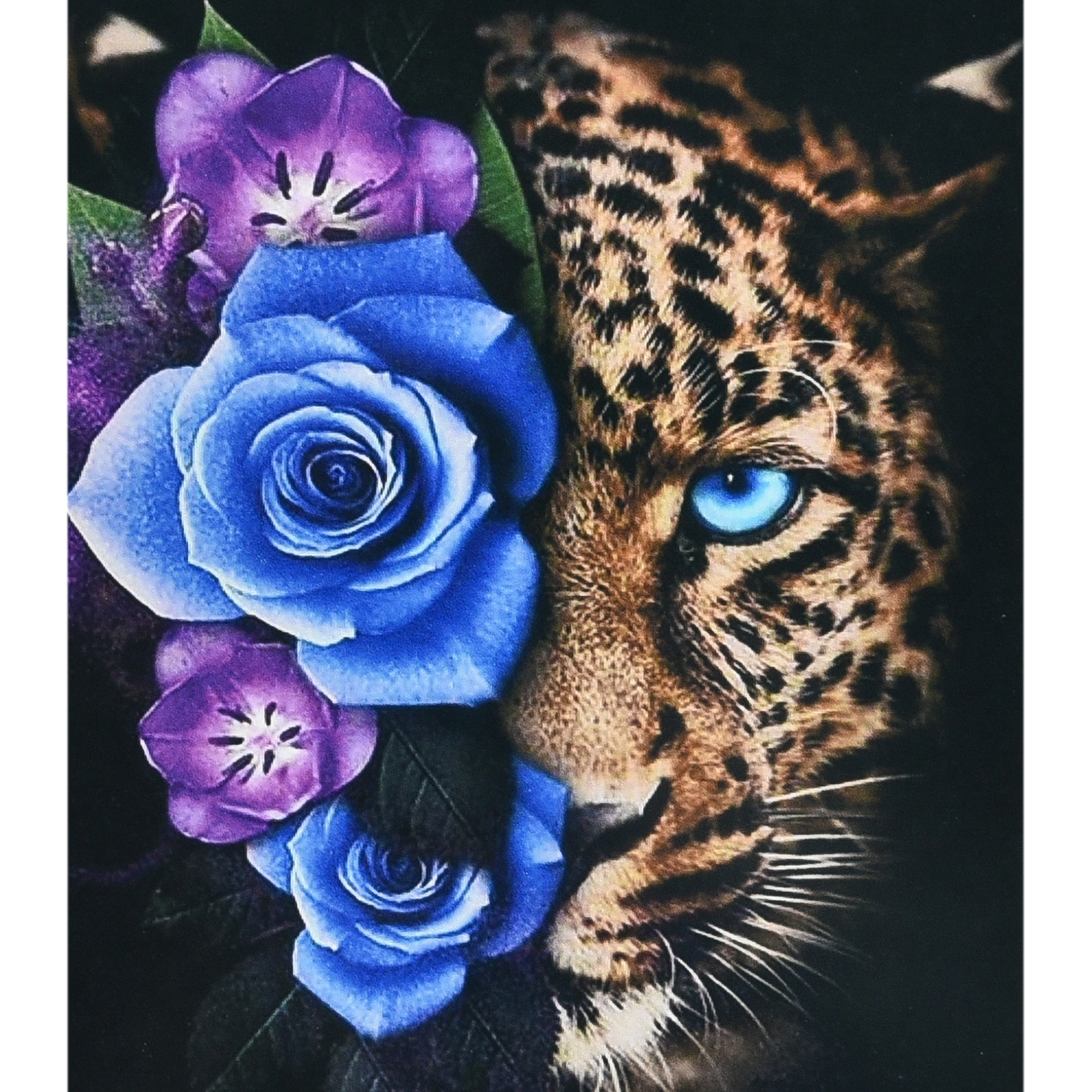 Leopard in flowers size 30x40 cm (HEG88147)