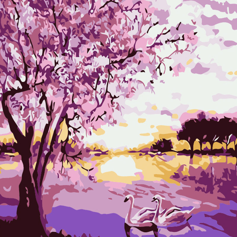 Swans size 20x20 cm (HH5802)