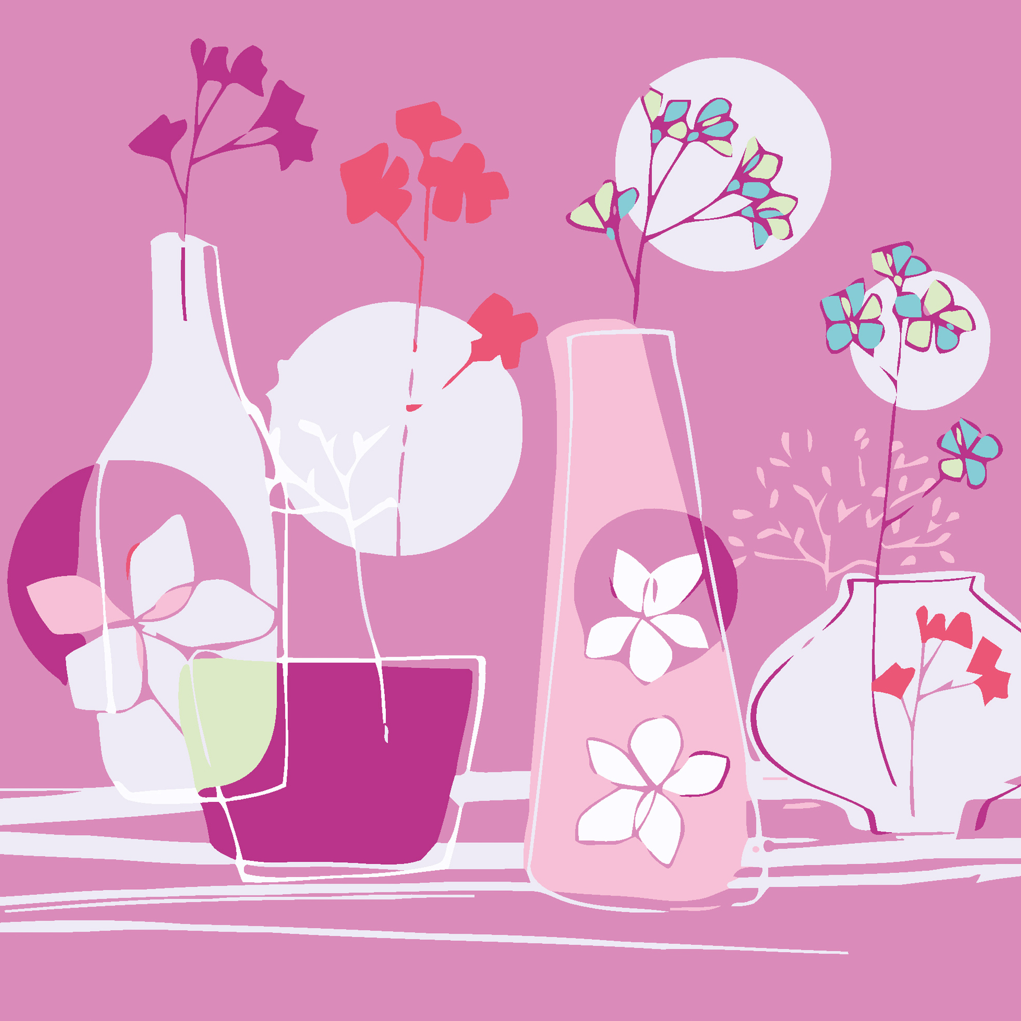Flower collection size 20x20 cm (HH7044)