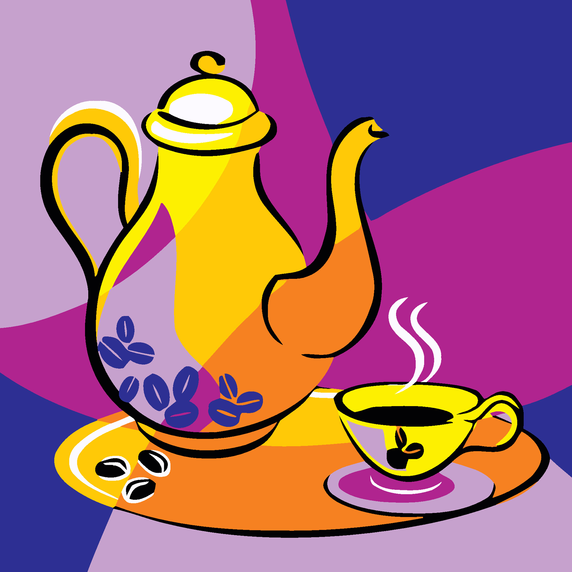 Coffee service size 20x20 cm (HH7046)