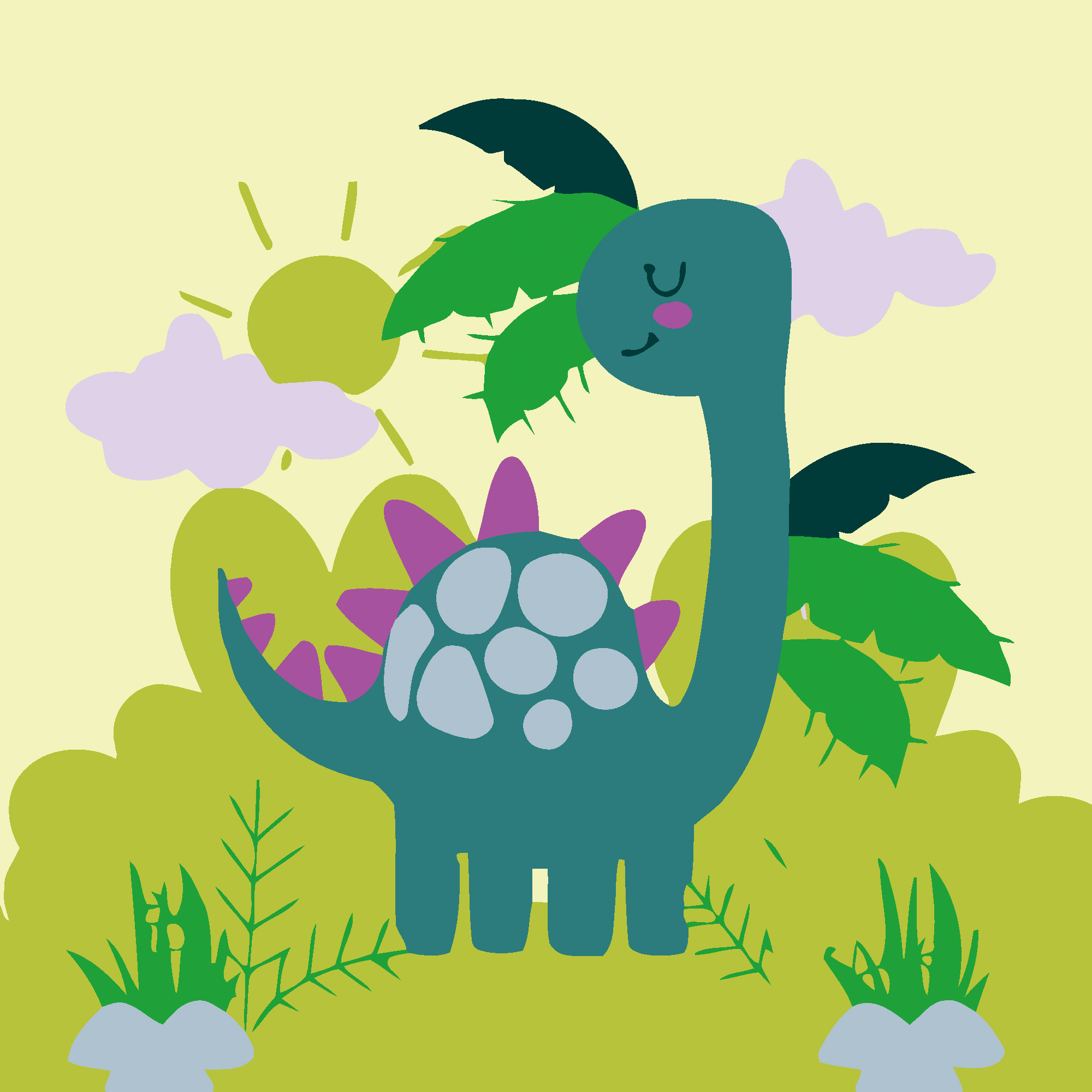 Dinosaur size 20x20 cm (HH7087)