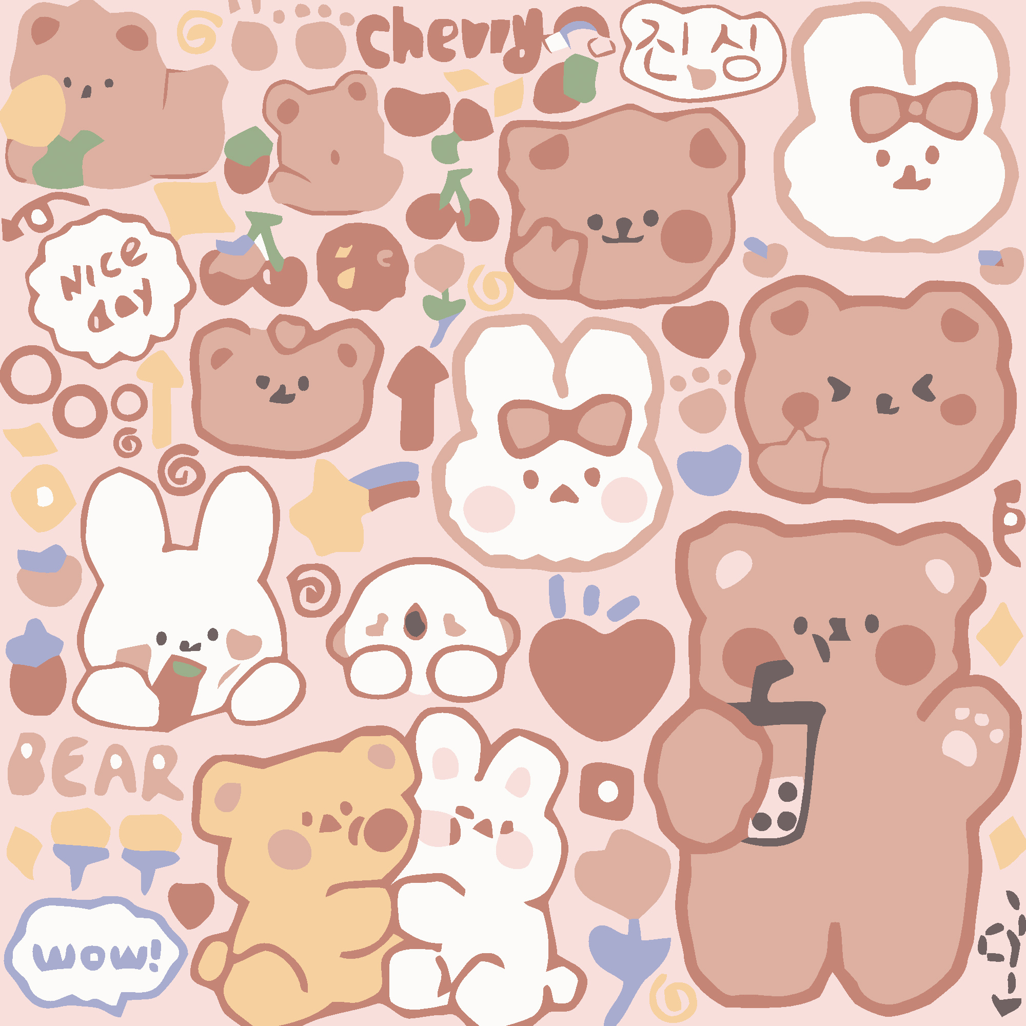 Mercy of the Bears size 20x20 cm (HH7109)