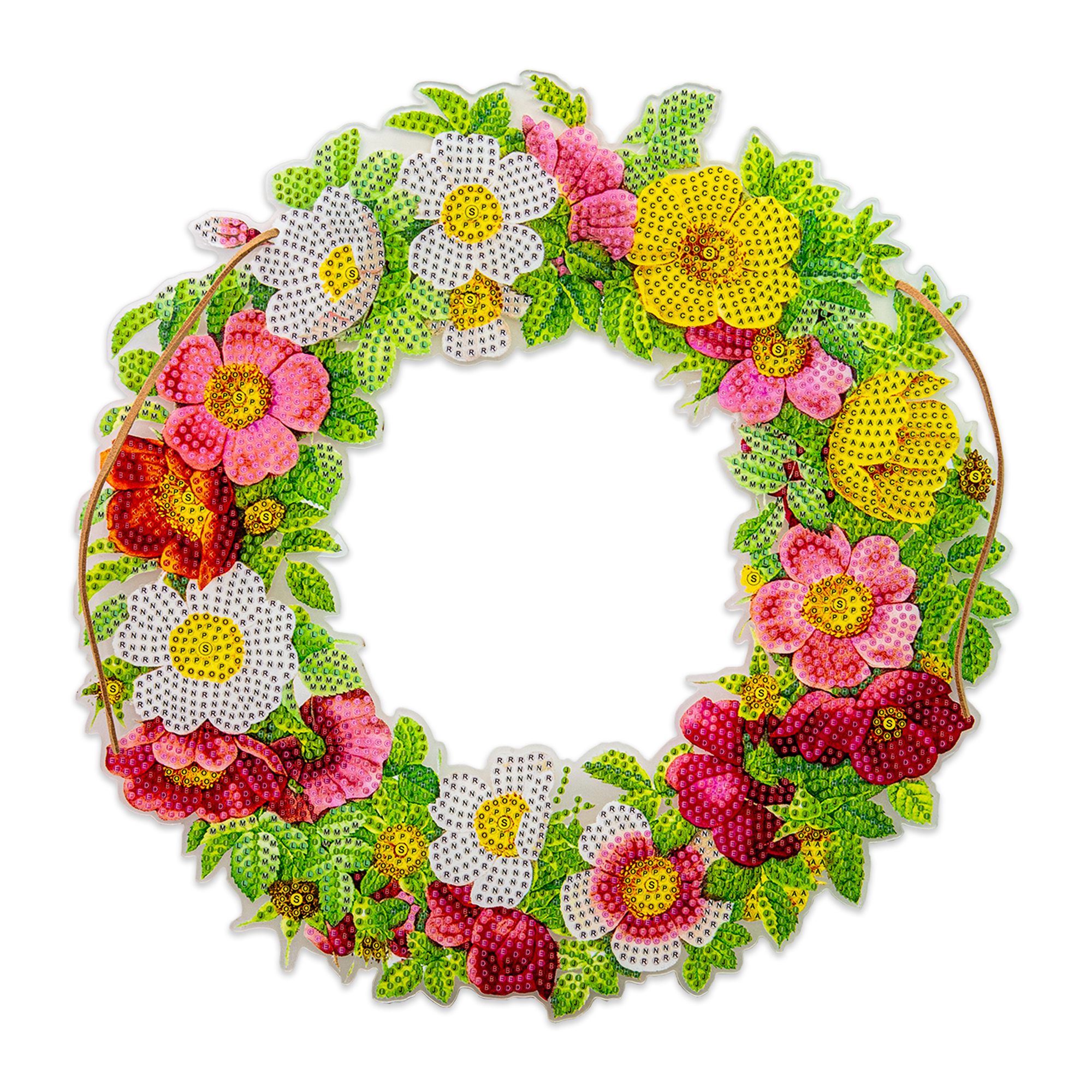 Hanging wreath of roses, 30x30 cm (HHE26391)