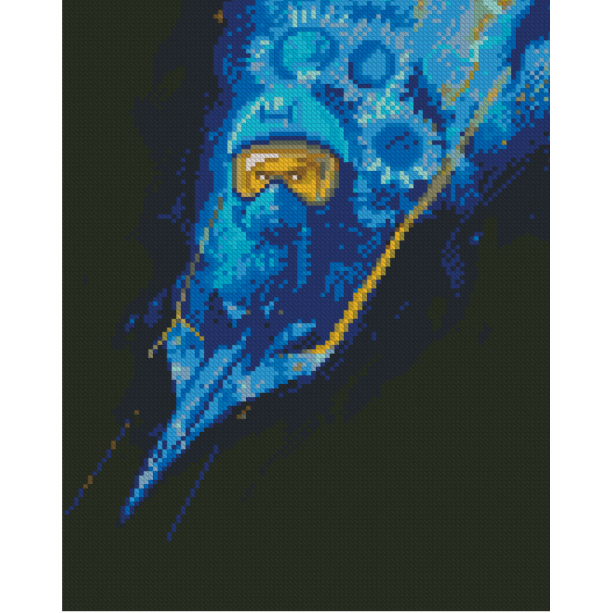 Diamond painting Strateg PREMIUM Furious Ukrainian ghosts size 30х40 sm (HX508)